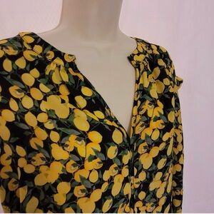 Philosophy Lemon Print Blouse